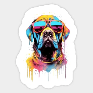 Dog with sunglasses Sticker